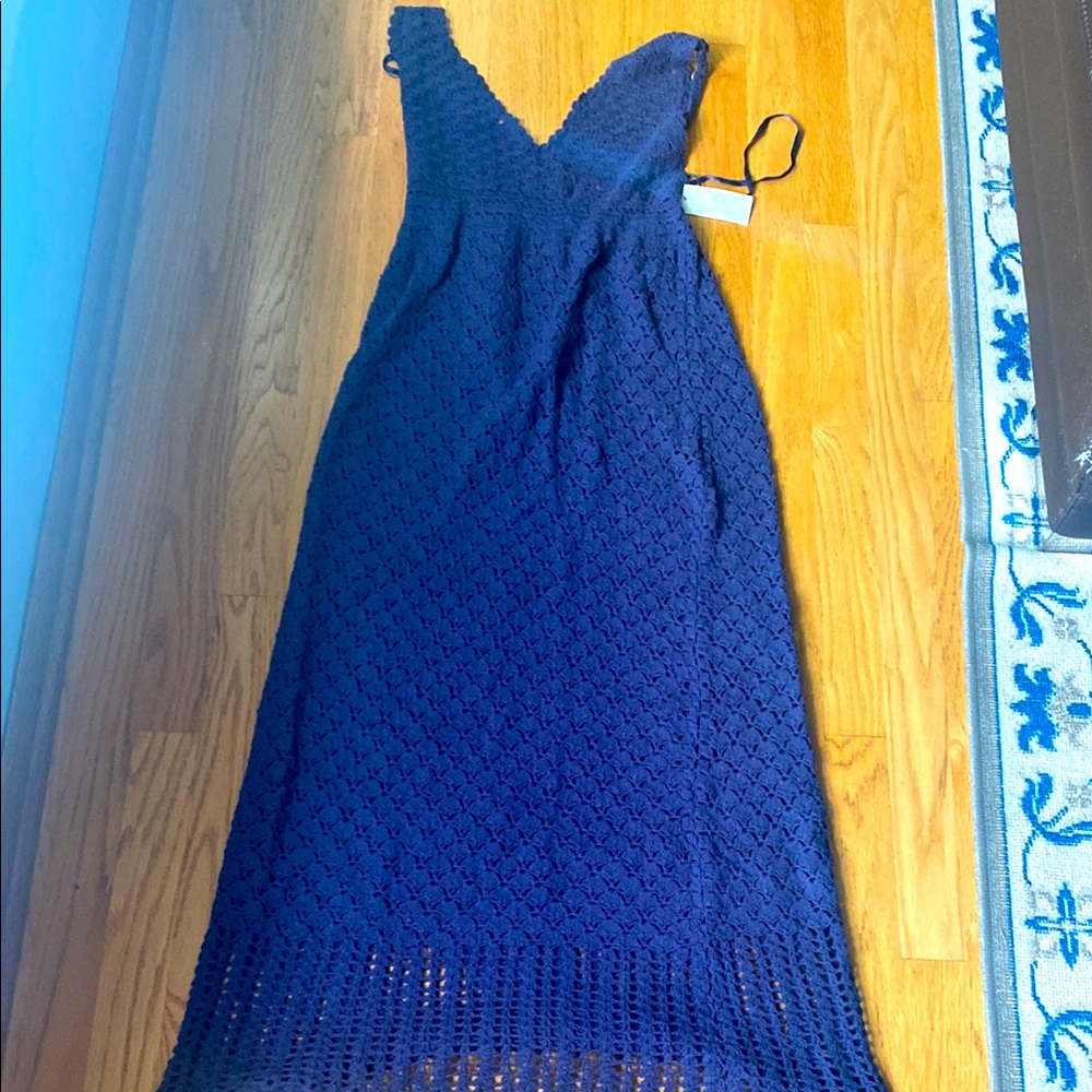 Helen Jon Blue V-Neck Maxi Sundress